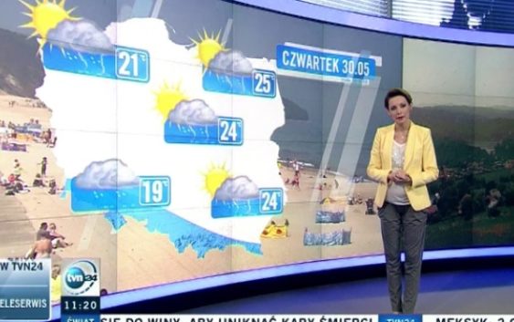 Widzowie w całej Polsce zobaczą plażę w Świnoujściu podczas prognoz pogody TVN