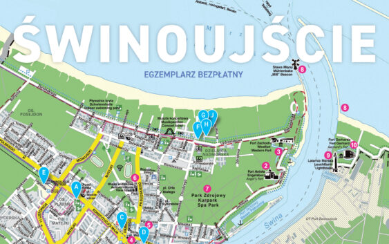 Turystyczna mapa Świnoujścia Turystyczna mapa Świnoujścia
